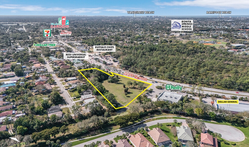 10531 Rosemary Dr, Bonita Springs, FL à vendre - Aérien – Image 3 sur 5
