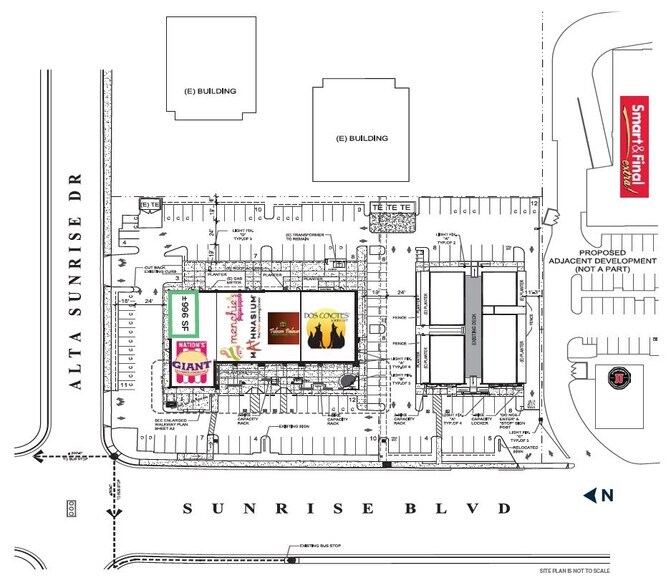 5430-5450 Sunrise Blvd, Citrus Heights, CA à louer - Plan de site – Image 2 sur 3