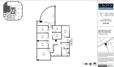 1400 Blair Towers Pl, Ottawa, ON à louer Plan d’étage– Image 1 sur 4