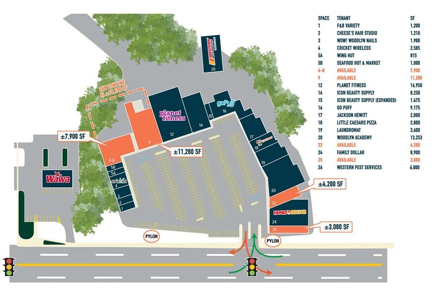 1936 Macdade Blvd, Woodlyn, PA à louer - Plan de site – Image 3 sur 3