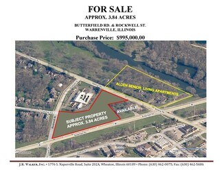 Plus de détails pour NEC Butterfield Rd. & Rockwell St., Warrenville, IL - Terrain à vendre