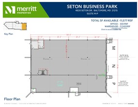 4820 Seton Dr, Baltimore, MD à louer Plan d’étage– Image 2 sur 2