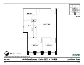 1175 Peachtree St NE, Atlanta, GA à louer Plan d’étage– Image 1 sur 1