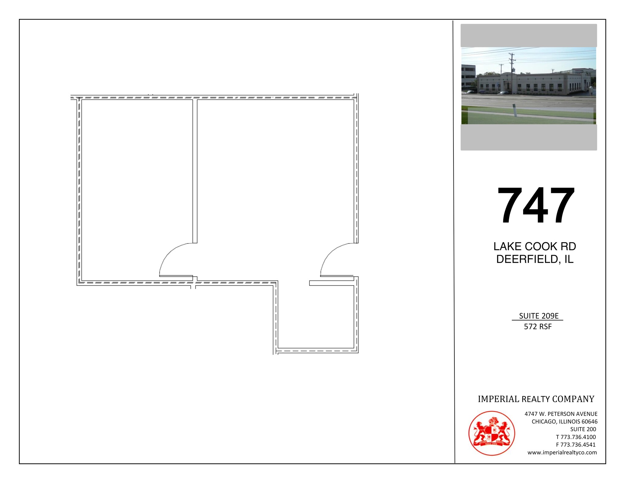 747 Lake Cook Rd, Deerfield, IL à louer Plan de site– Image 1 sur 2