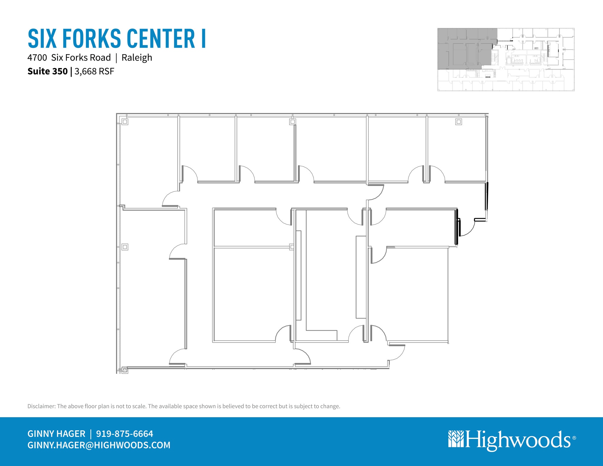 4700 Six Forks Rd, Raleigh, NC à louer Plan d’étage– Image 1 sur 2