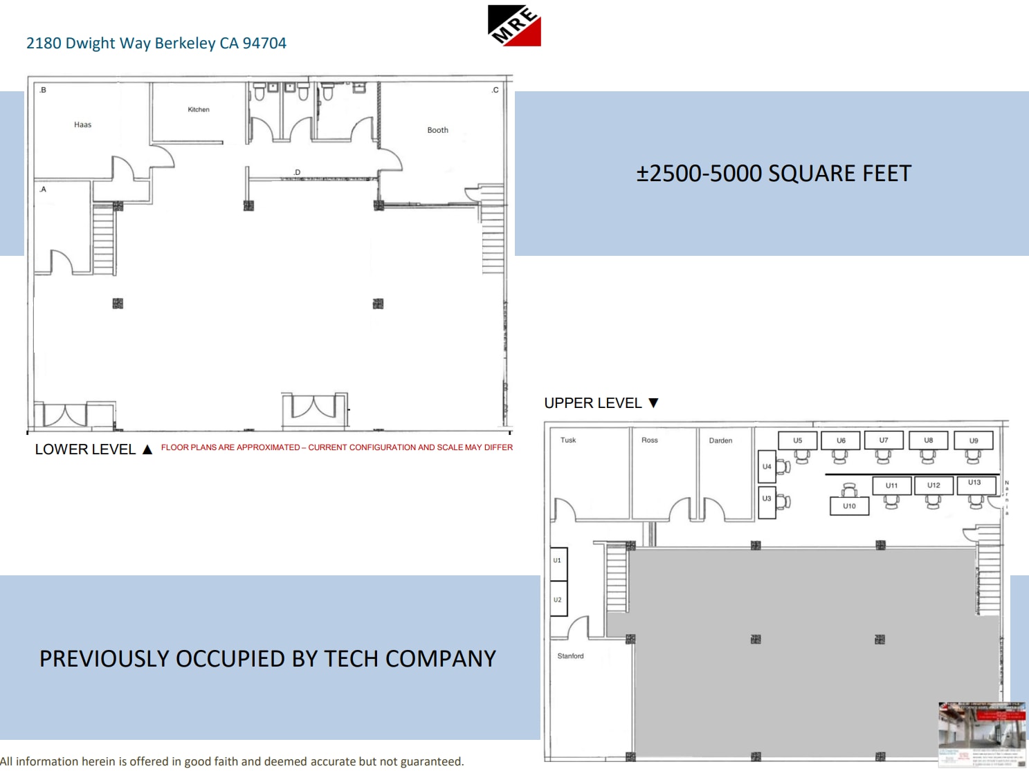 2170-2180 Dwight Way, Berkeley, CA à louer Plan d’étage– Image 1 sur 1