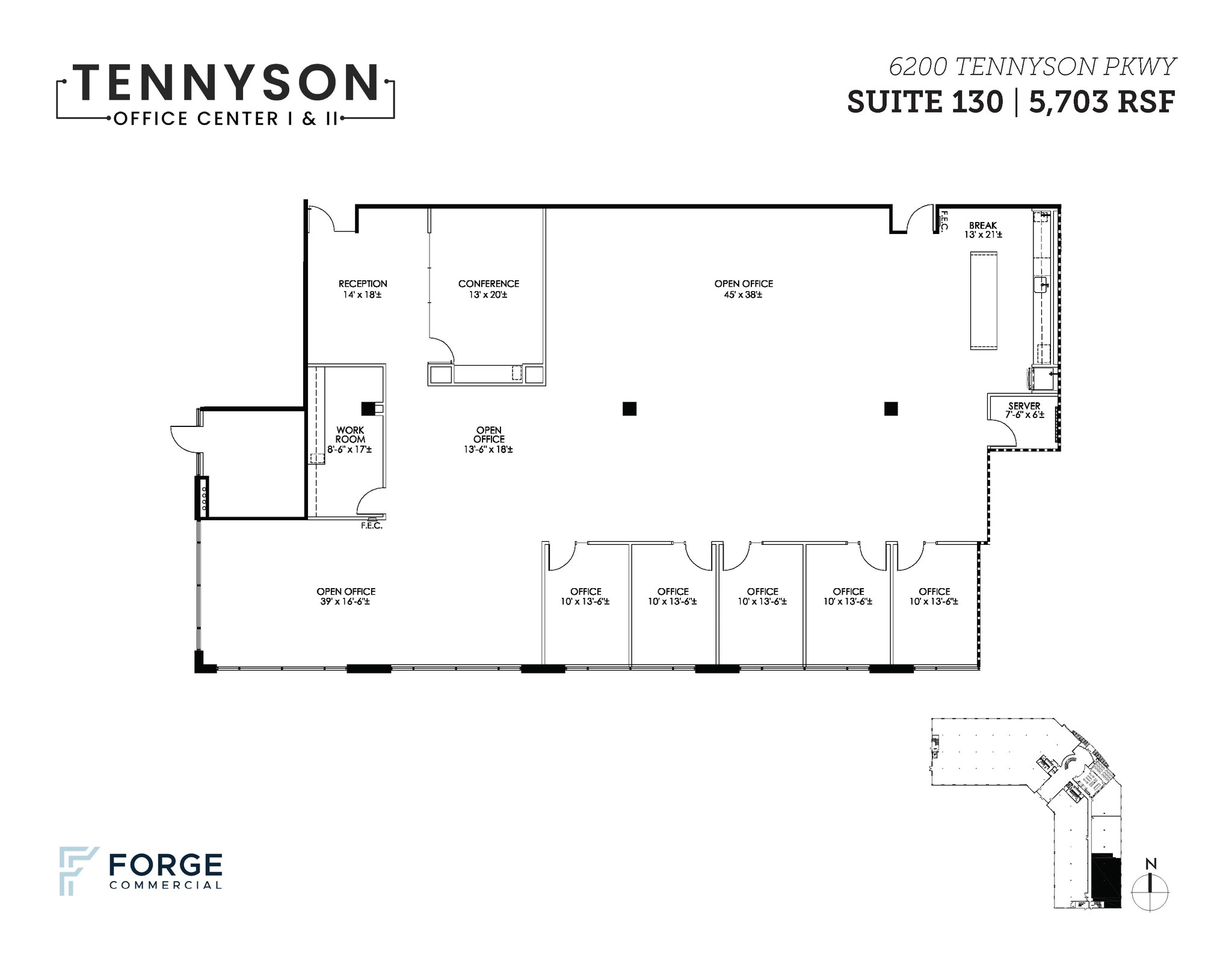 6100 Tennyson Pky, Plano, TX à louer Plan d’étage– Image 1 sur 2