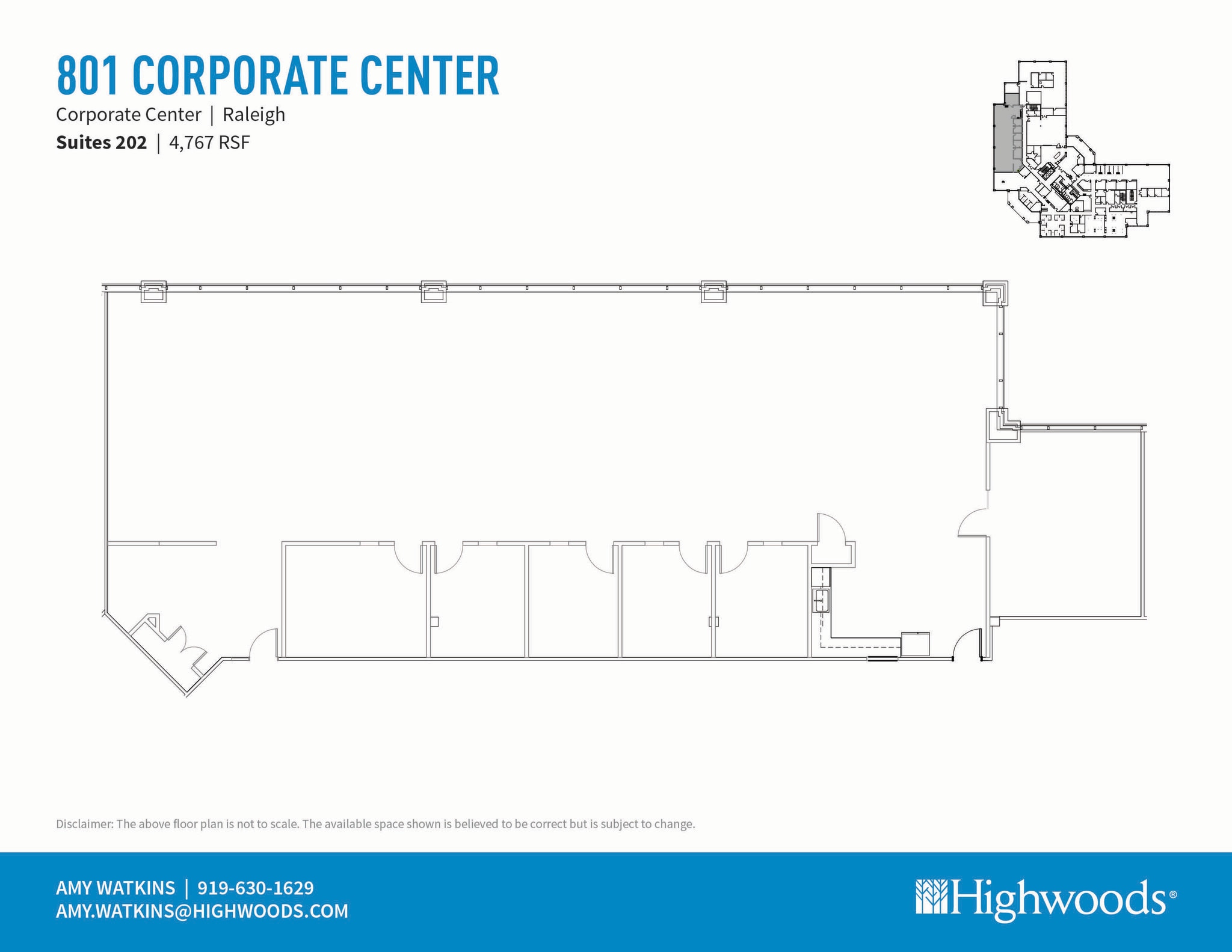 701 Corporate Center Dr, Raleigh, NC à louer Plan d’étage– Image 1 sur 1