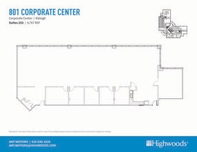 701 Corporate Center Dr, Raleigh, NC à louer Plan d’étage– Image 1 sur 1