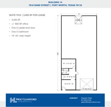 2501-2519 Gravel Dr, Fort Worth, TX à louer Plan d’étage– Image 1 sur 1