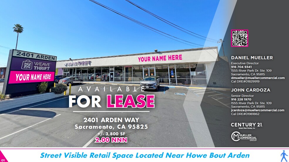 2401 Arden Way, Sacramento, CA à louer - Photo de l’immeuble – Image 1 sur 9