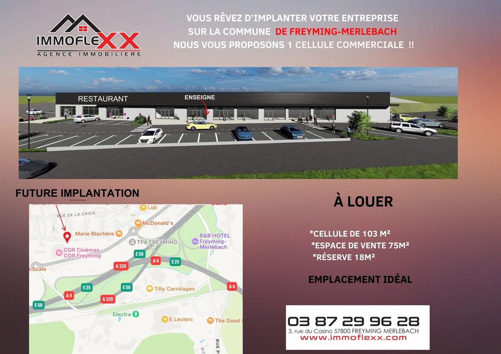 Local commercial dans Freyming-Merlebach à louer Photo de l’immeuble– Image 1 sur 2