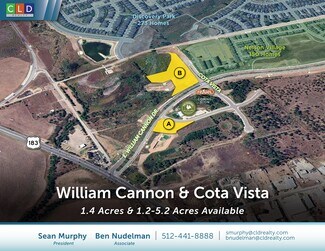 Plus de détails pour Easton Park - William Cannon & Cota Vista, Austin, TX - Terrain à vendre