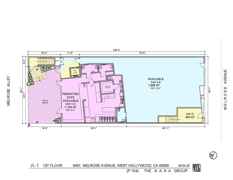 8461 Melrose Ave, West Hollywood, CA à louer - Plan d’étage – Image 3 sur 8