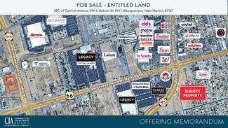 Plus de détails pour SEC of Central Avenue SW & Bataan Dr, Albuquerque, NM - Terrain à vendre