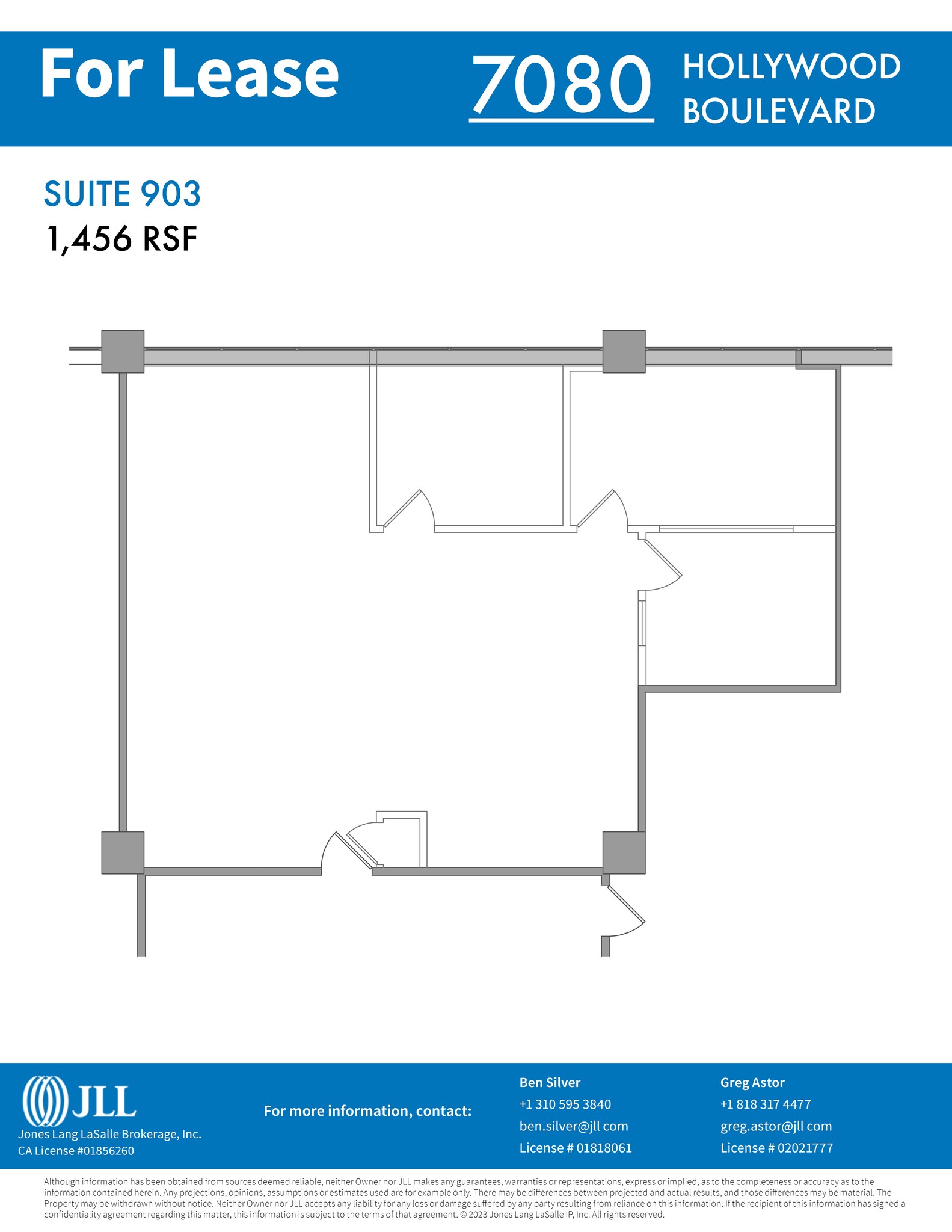 7080 Hollywood Blvd, Los Angeles, CA à louer Plan de site– Image 1 sur 1