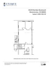 8120 Sheridan Blvd, Arvada, CO à louer Plan d’étage– Image 1 sur 1