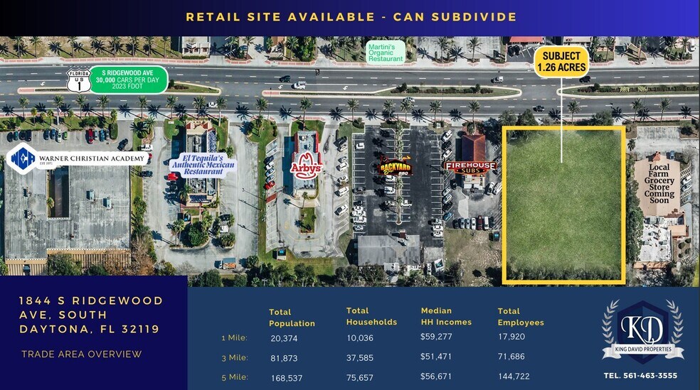 1848 S Ridgewood* Ave, South Daytona, FL à vendre - Photo de l’immeuble – Image 1 sur 1