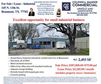 Plus de détails pour 145 N 13th St, Beaumont, TX - Industriel/Logistique à vendre