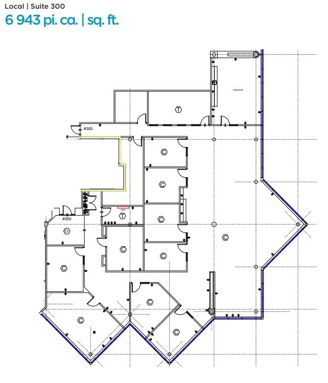 6505 Rte Transcanadienne, Montréal, QC à louer Plan d’étage– Image 1 sur 1