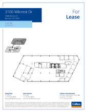 3000 Wilcrest Dr, Houston, TX à louer Plan d’étage– Image 1 sur 2