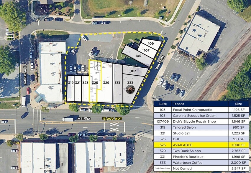 103-109 Dover Street, Pineville, NC à louer - Photo de l’immeuble – Image 2 sur 4