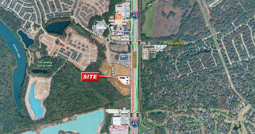 SWC of I-45 & Grand Central Parkway, Conroe, TX à louer - Aérien – Image 1 sur 1
