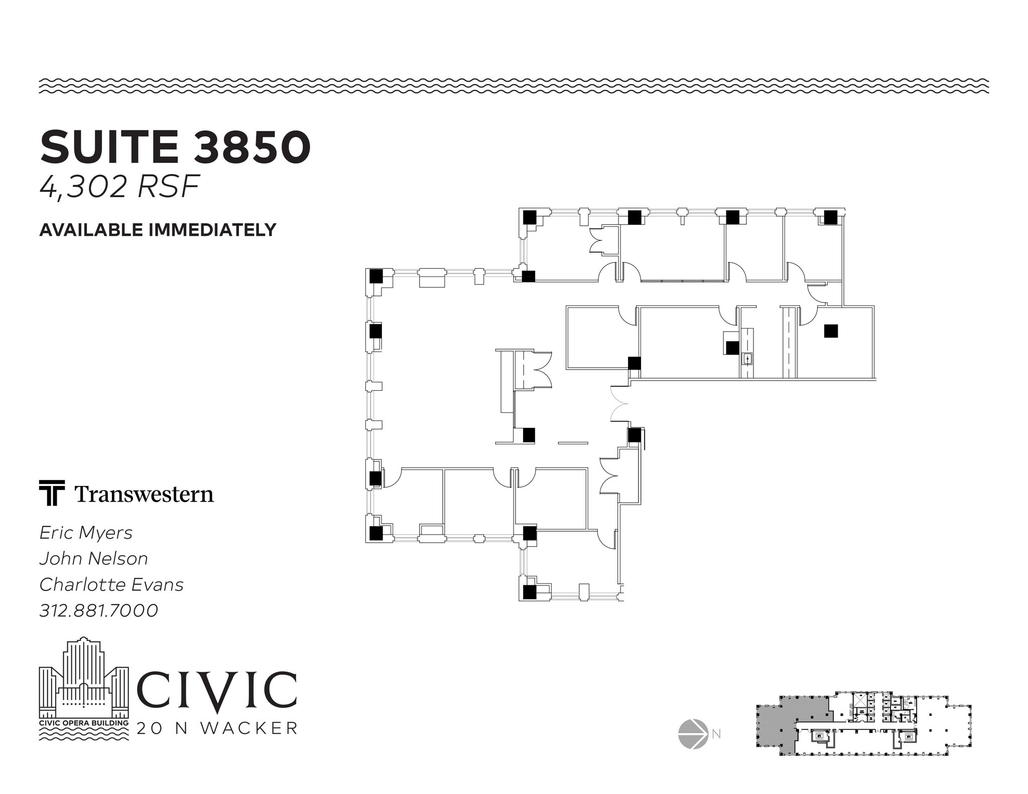 20 N Wacker Dr, Chicago, IL à louer Plan d’étage– Image 1 sur 1