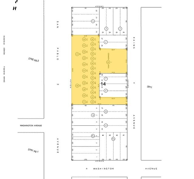727 San Pablo Ave, Albany, CA à vendre - Plan cadastral – Image 2 sur 9