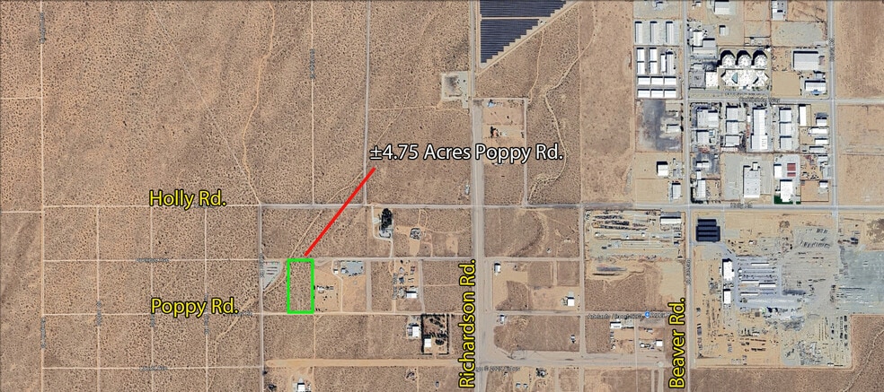 Poppy Road, Adelanto, CA à vendre - Aérien – Image 1 sur 1