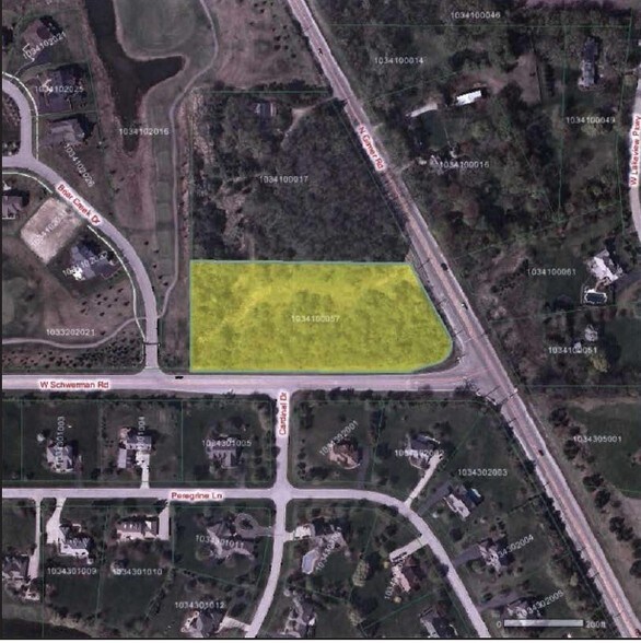 NWC of Schwerman & Gilmer Rd, Hawthorn Woods, IL à vendre - Aérien – Image 2 sur 2