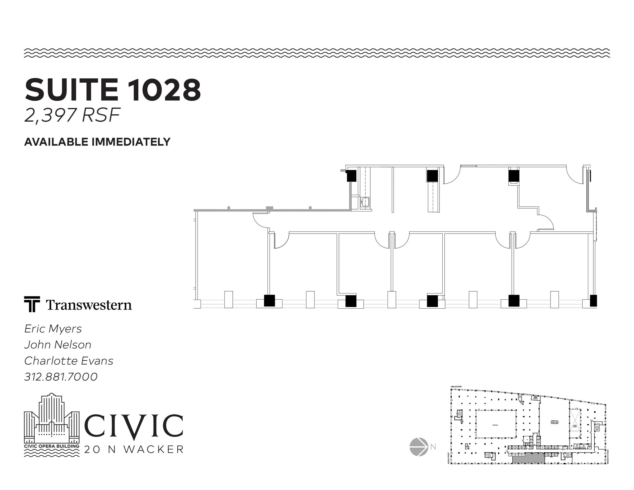 20 N Wacker Dr, Chicago, IL à louer Plan d’étage– Image 1 sur 1