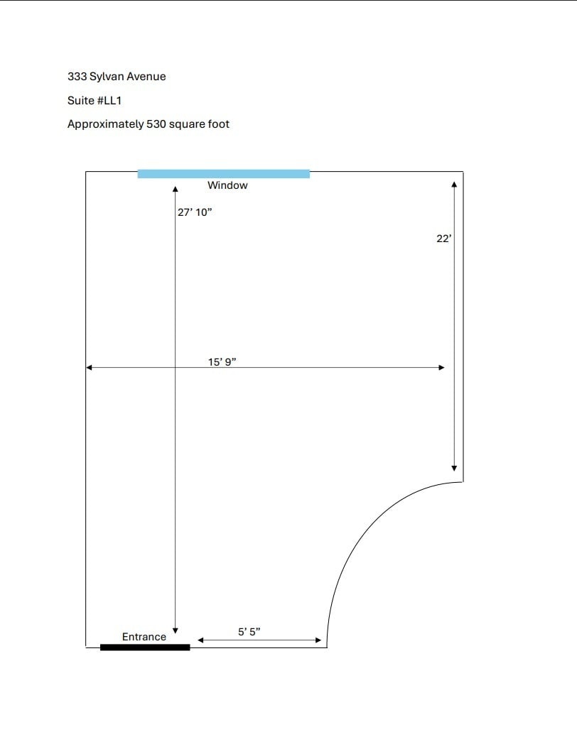 333 Sylvan Ave, Englewood Cliffs, NJ à louer Plan d’étage– Image 1 sur 1