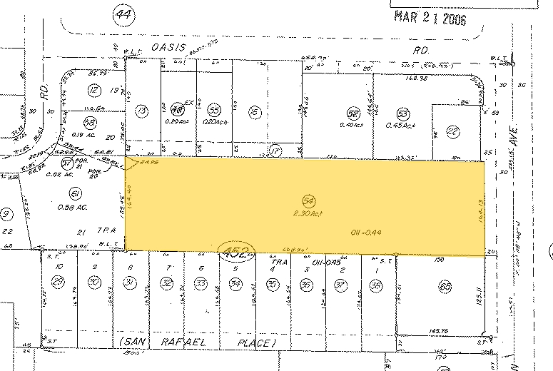 3455 N Indian Canyon Dr, Palm Springs, CA à vendre - Plan cadastral – Image 2 sur 4