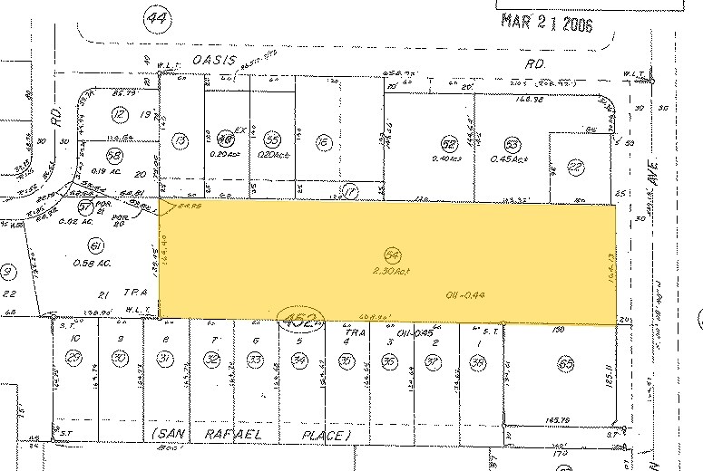 3455 N Indian Canyon Dr, Palm Springs, CA à vendre Plan cadastral– Image 1 sur 5