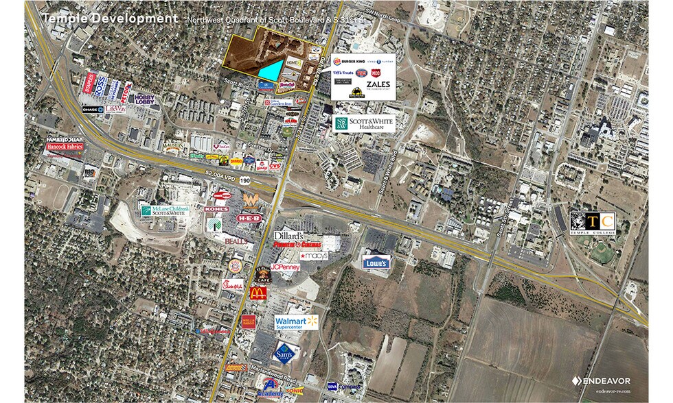 2102 S 31st St, Temple, TX à louer - Aérien – Image 3 sur 5