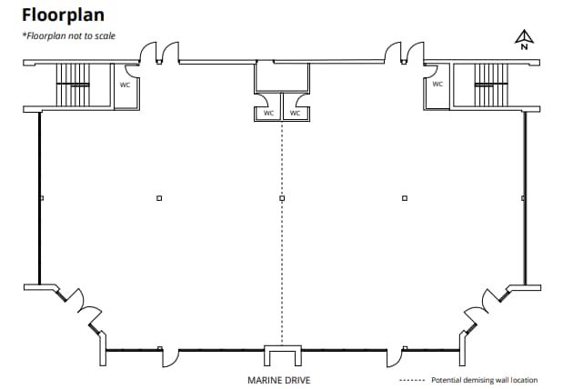 1478-1480 Marine Dr, North Vancouver District, BC à louer Plan d’étage– Image 1 sur 1