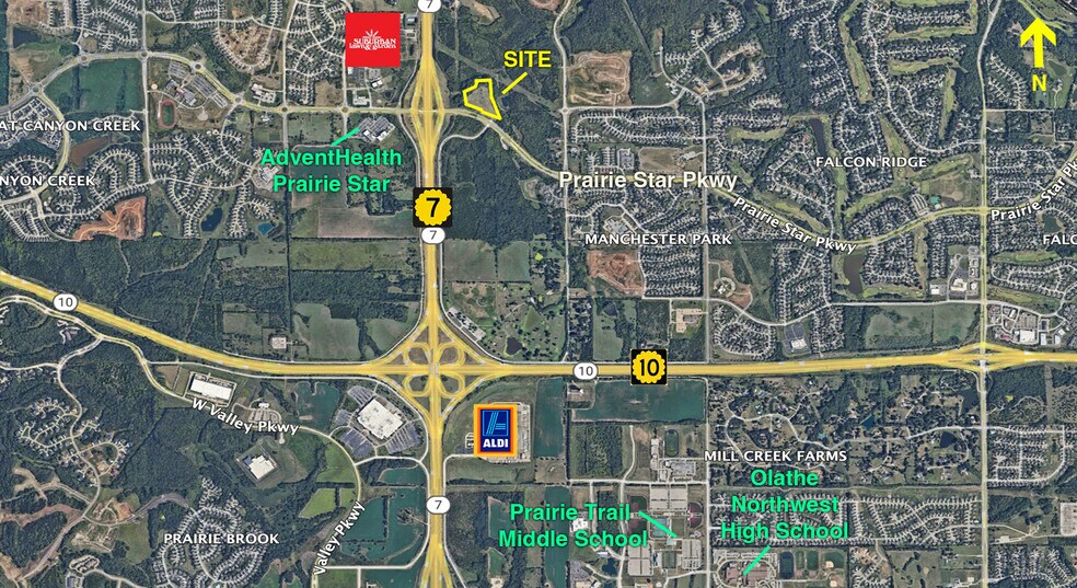 Nec K-7 Hwy & Prairie Star Pkwy, Lenexa, KS à vendre - Photo de l’immeuble – Image 1 sur 2