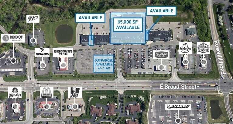 East Broad Street & Reynoldsburg New Albany Road, Columbus, OH à louer - Photo principale – Image 1 sur 4