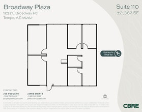 1232 E Broadway Rd, Tempe, AZ à louer Plan d’étage– Image 1 sur 1