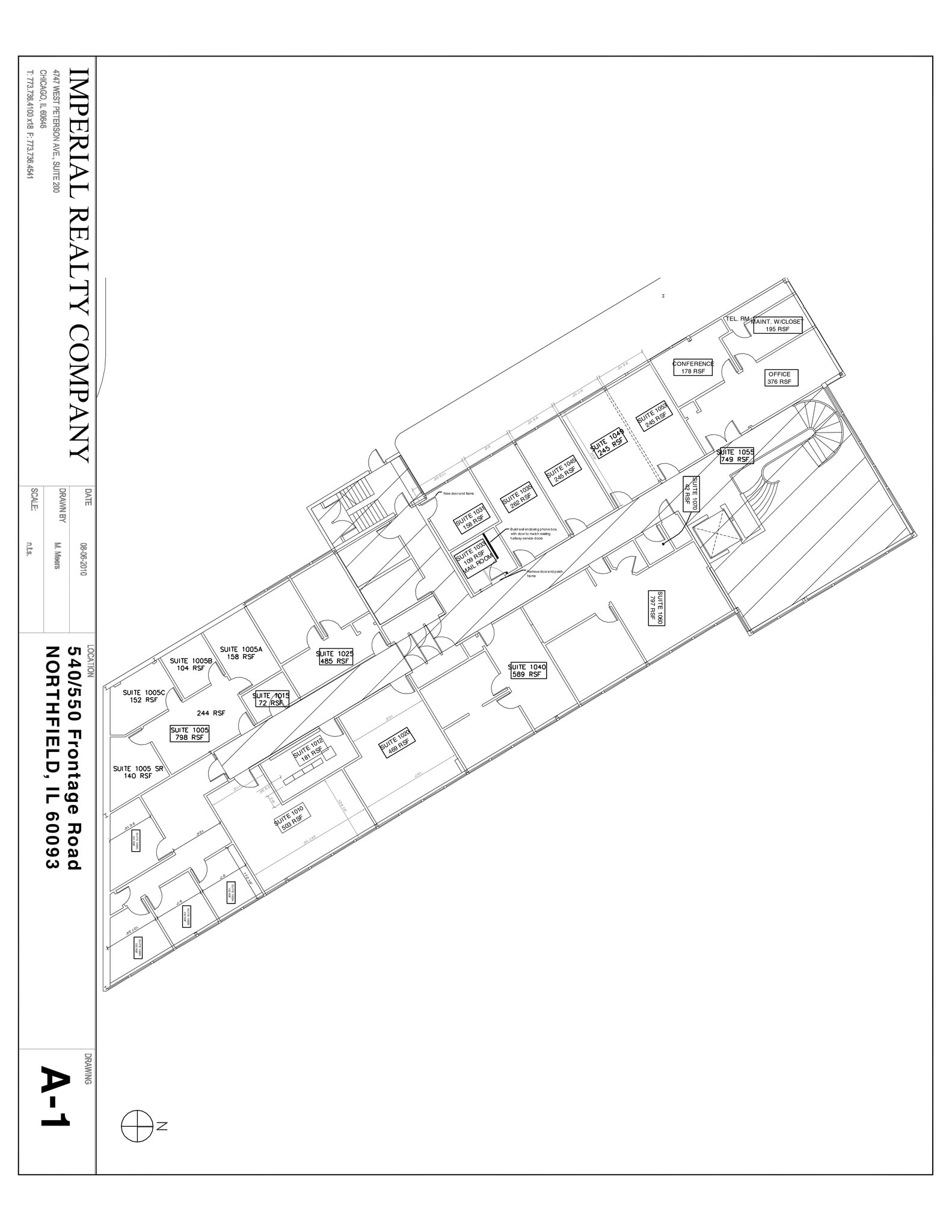 540-550 W Frontage Rd, Northfield, IL à louer Plan de site– Image 1 sur 4