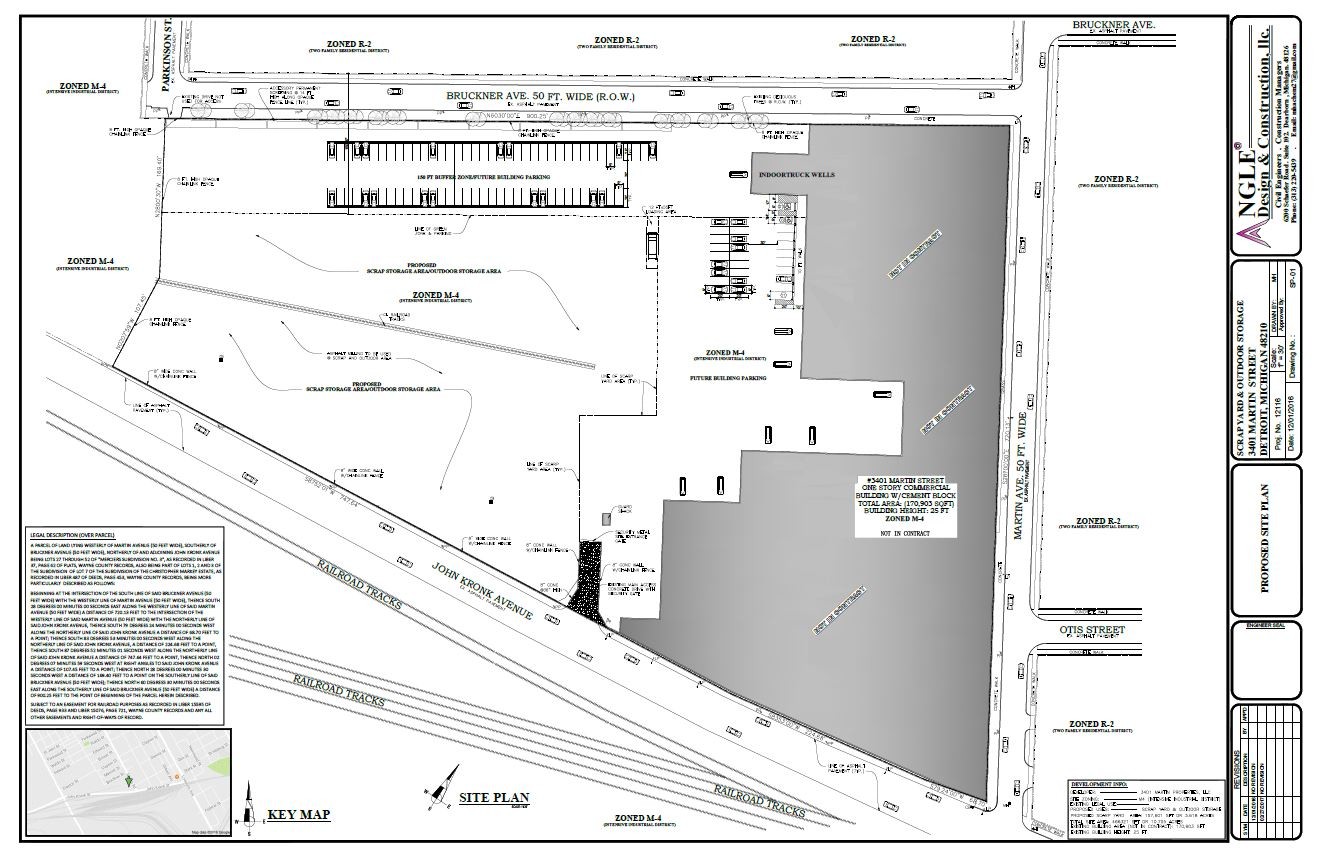 3401 Martin Rd, Detroit, MI à louer Plan de site– Image 1 sur 1
