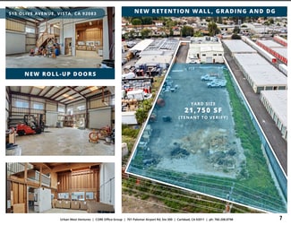 Plus de détails pour 515 Olive Ave, Vista, CA - Industriel/Logistique à louer