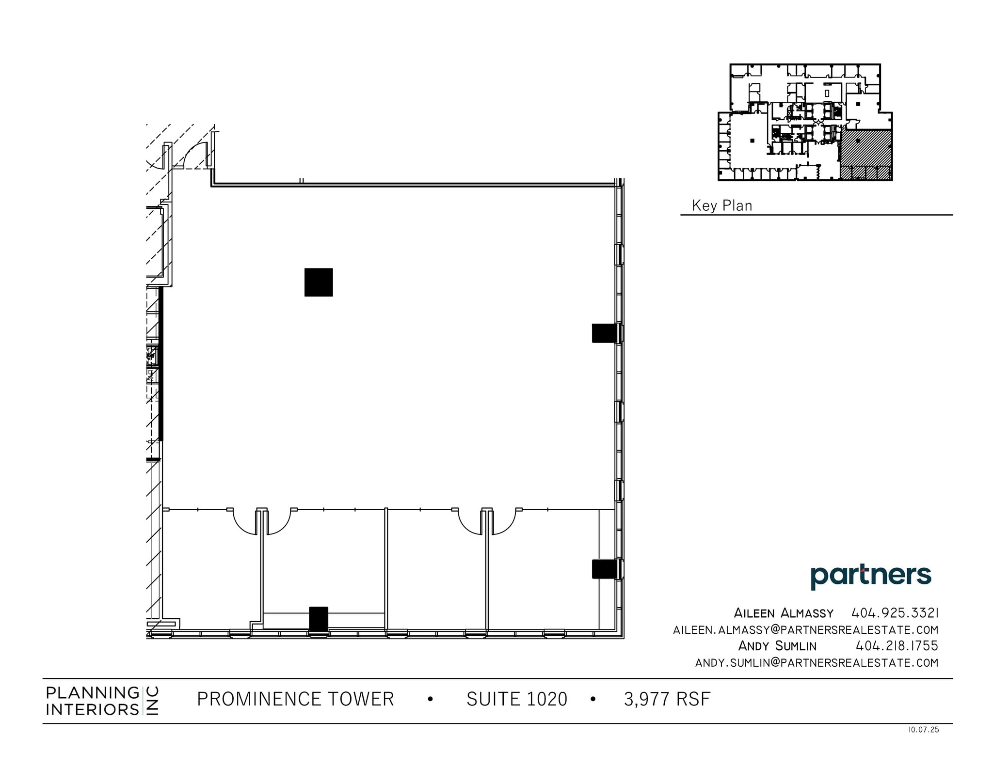 3475 Piedmont Rd NE, Atlanta, GA à louer Plan de site– Image 1 sur 1