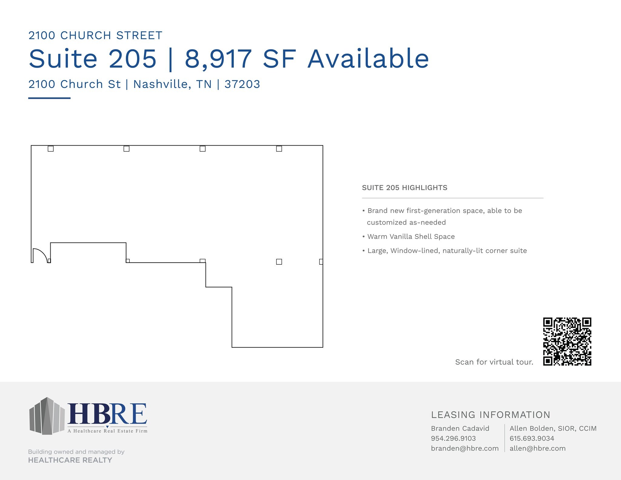 2100 Church St, Nashville, TN à louer Plan de site– Image 1 sur 1
