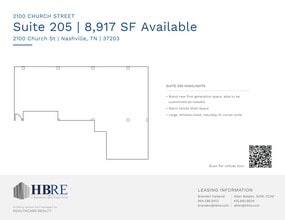 2100 Church St, Nashville, TN à louer Plan de site– Image 1 sur 1