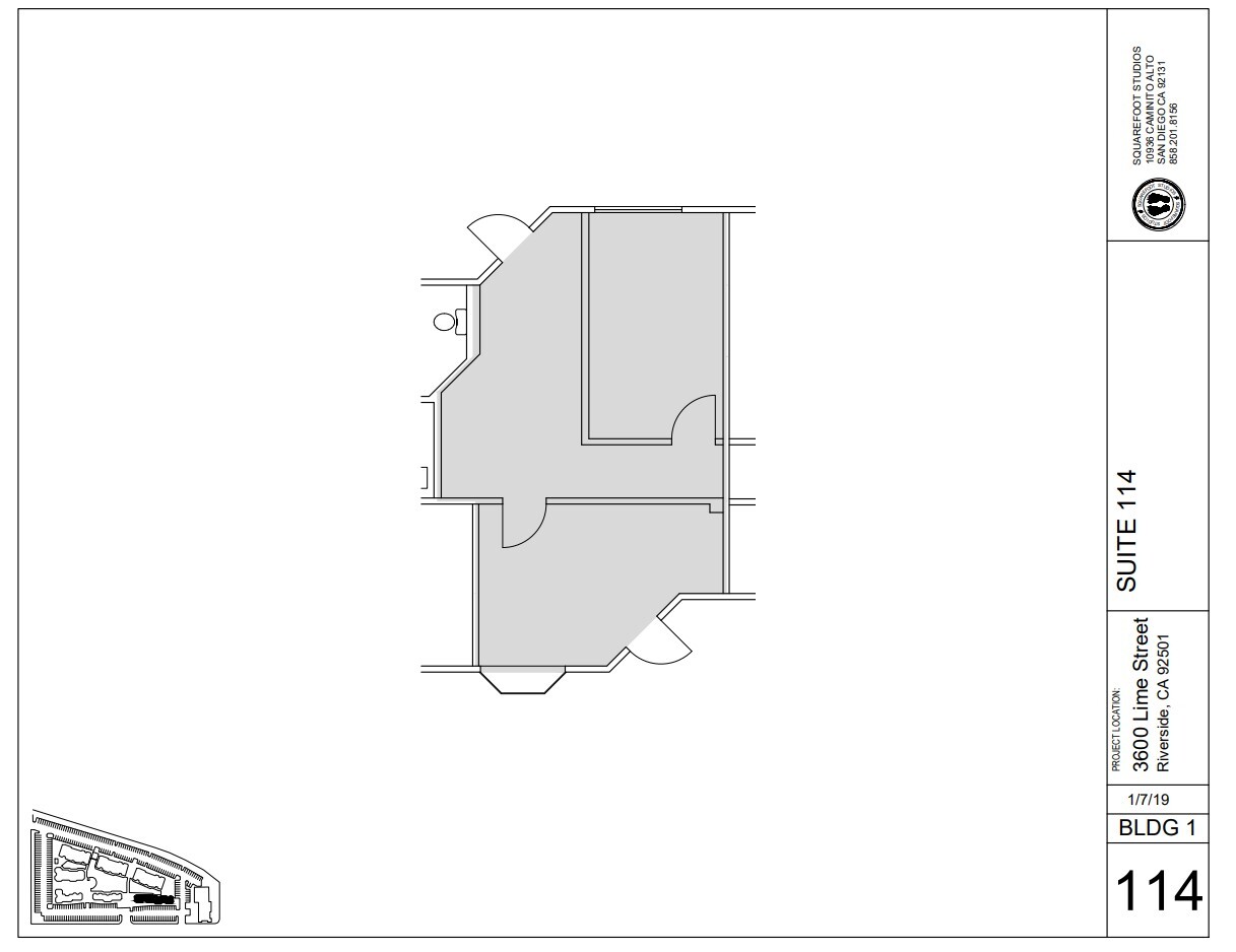 3600 Lime St, Riverside, CA à louer Plan d’étage– Image 1 sur 1