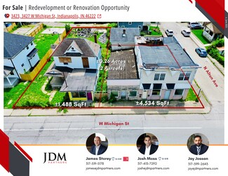Plus de détails pour 3423 W Michigan St, Indianapolis, IN - Local commercial à vendre