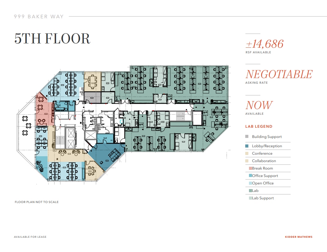 999 Baker Way, San Mateo, CA à louer Plan d’étage– Image 1 sur 1