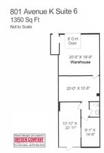 801 K Ave, Plano, TX à louer Plan d’étage– Image 1 sur 1